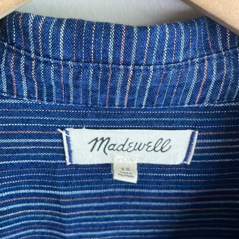 Madewell Courier Button-Back Shirt in Cecile Stripe - Picture 5 of 15